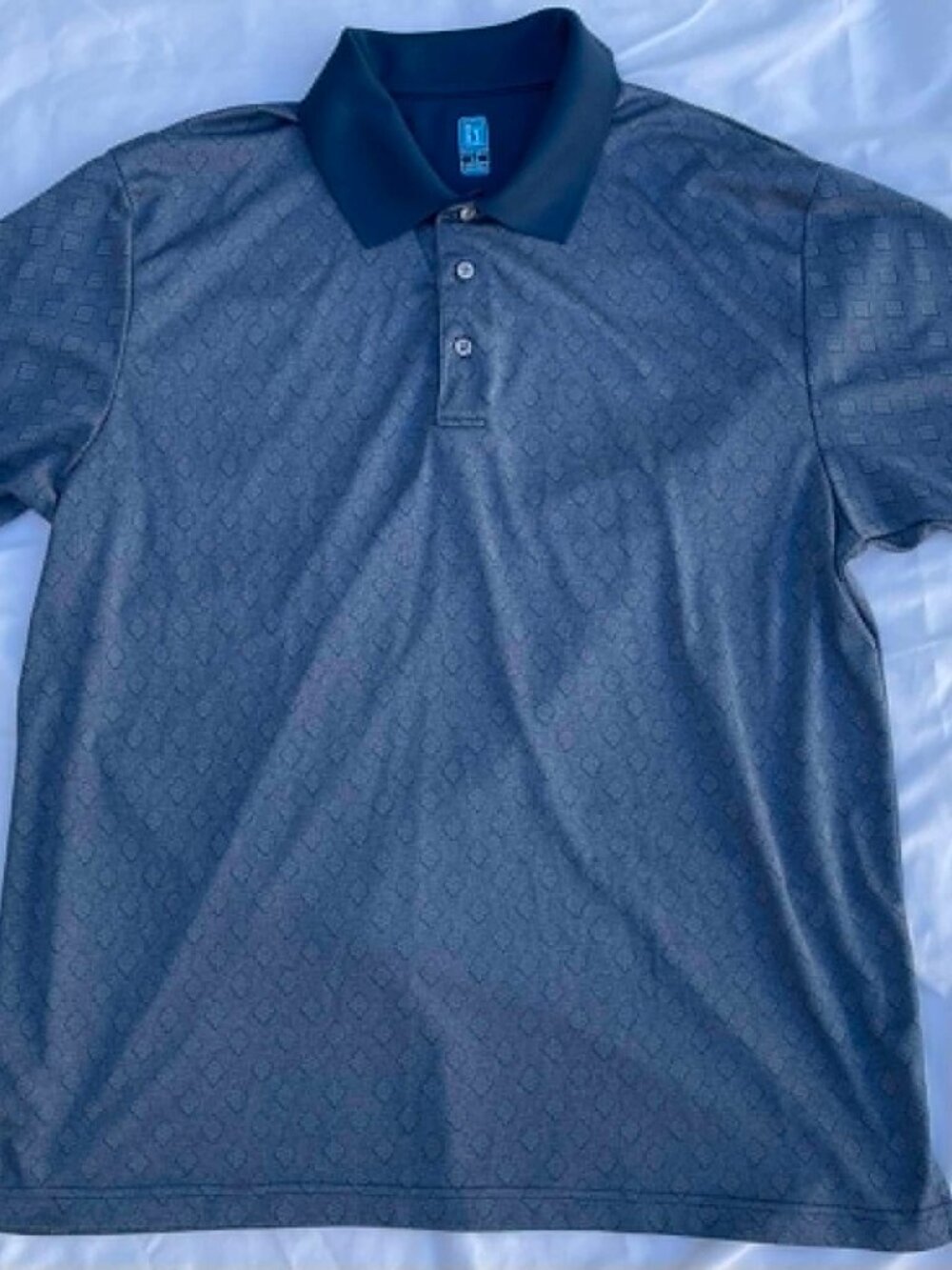 PGA Tour Men’s Golf Polo Blue Shirt, Size XXL